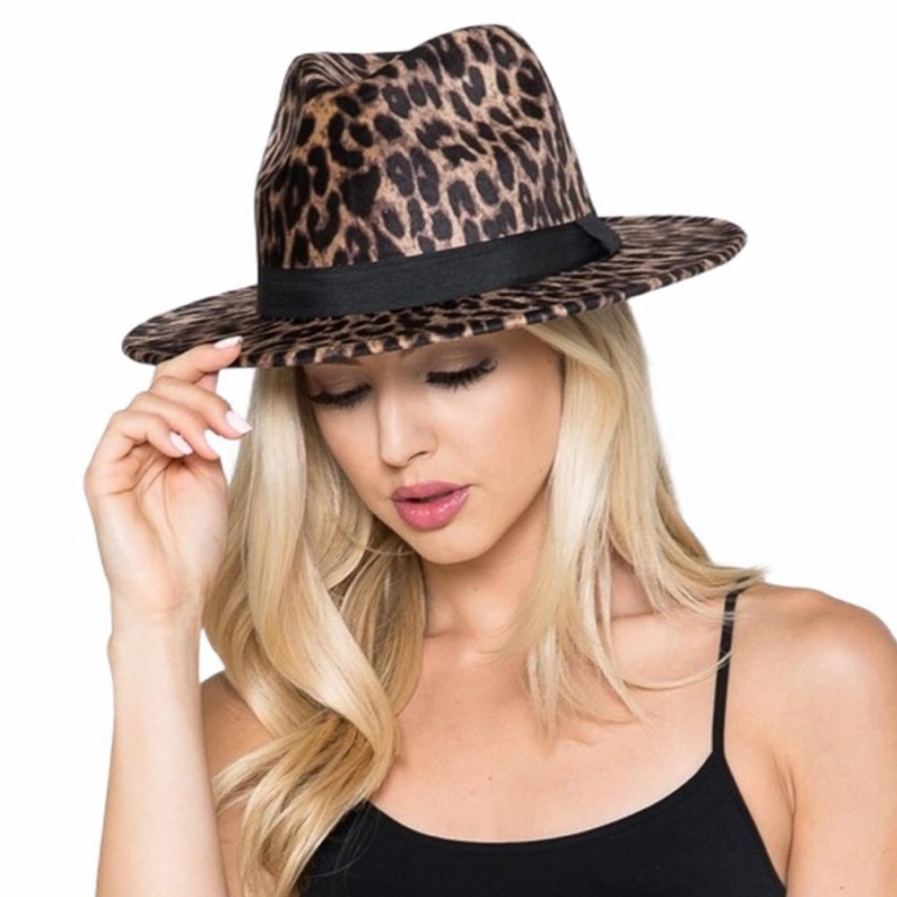 Leopard Print Fedora - Picture 4 of 9